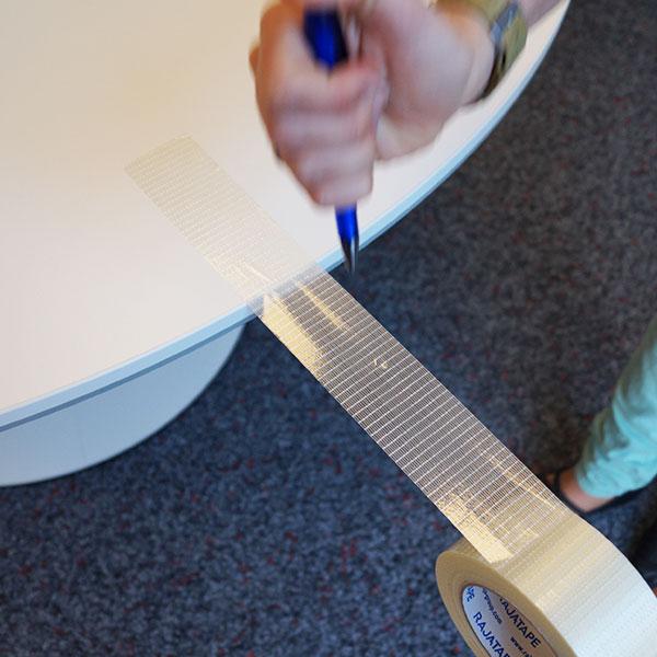 längs und quer verstärktes Filamentband