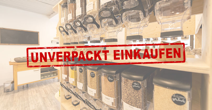 Unverpackt einkaufen mit Schüttwaren Trichtern