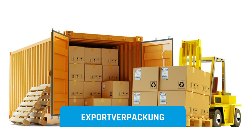 verpacken für den Export