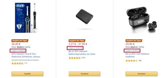 Screenhot amazon.de