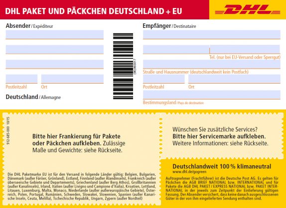 DHL-Versandschein-EU