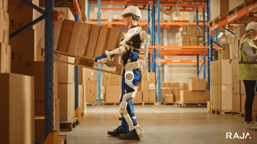 Exoskelett im Lager