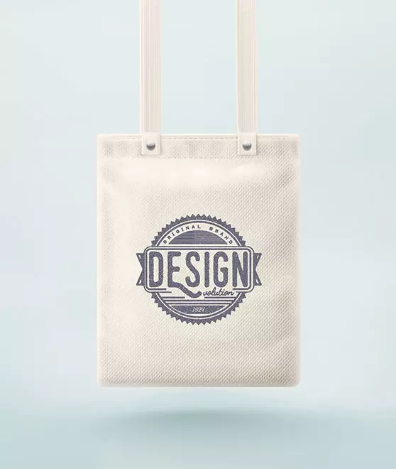 bedruckte Jutetasche