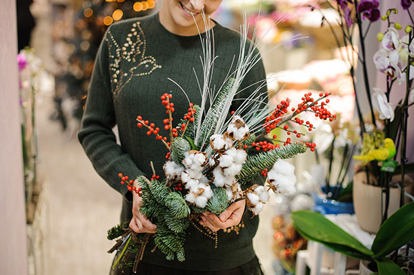 Blumenstrauß zu Weihnachten versenden