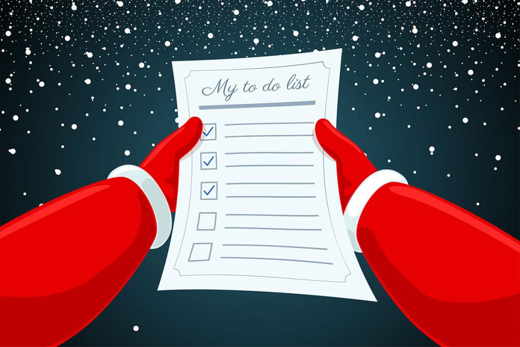 Checklist Weihnachtsgeschäft