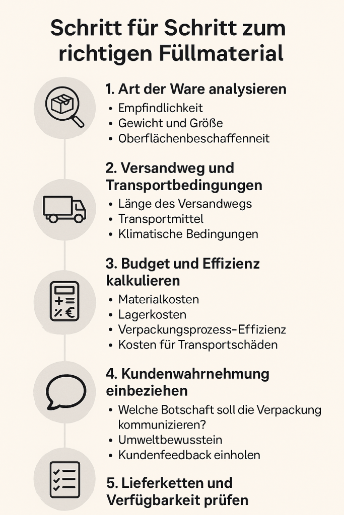 Füllmaterial finden