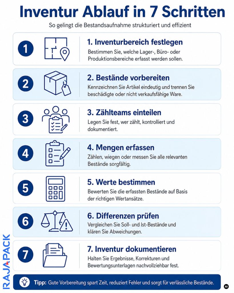 In 7 Schritten zu einer erfolgreichen Inventur